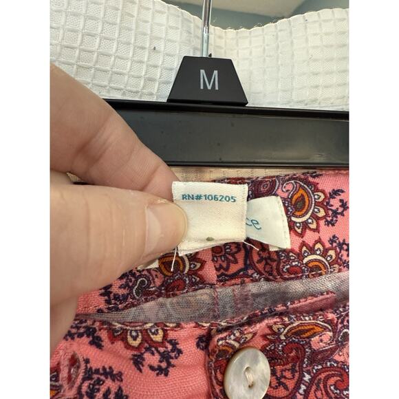 Sundance Women’s Shorts M Multicolor Cuffed Linen Cotton Blend Summer - Picture 5 of 11